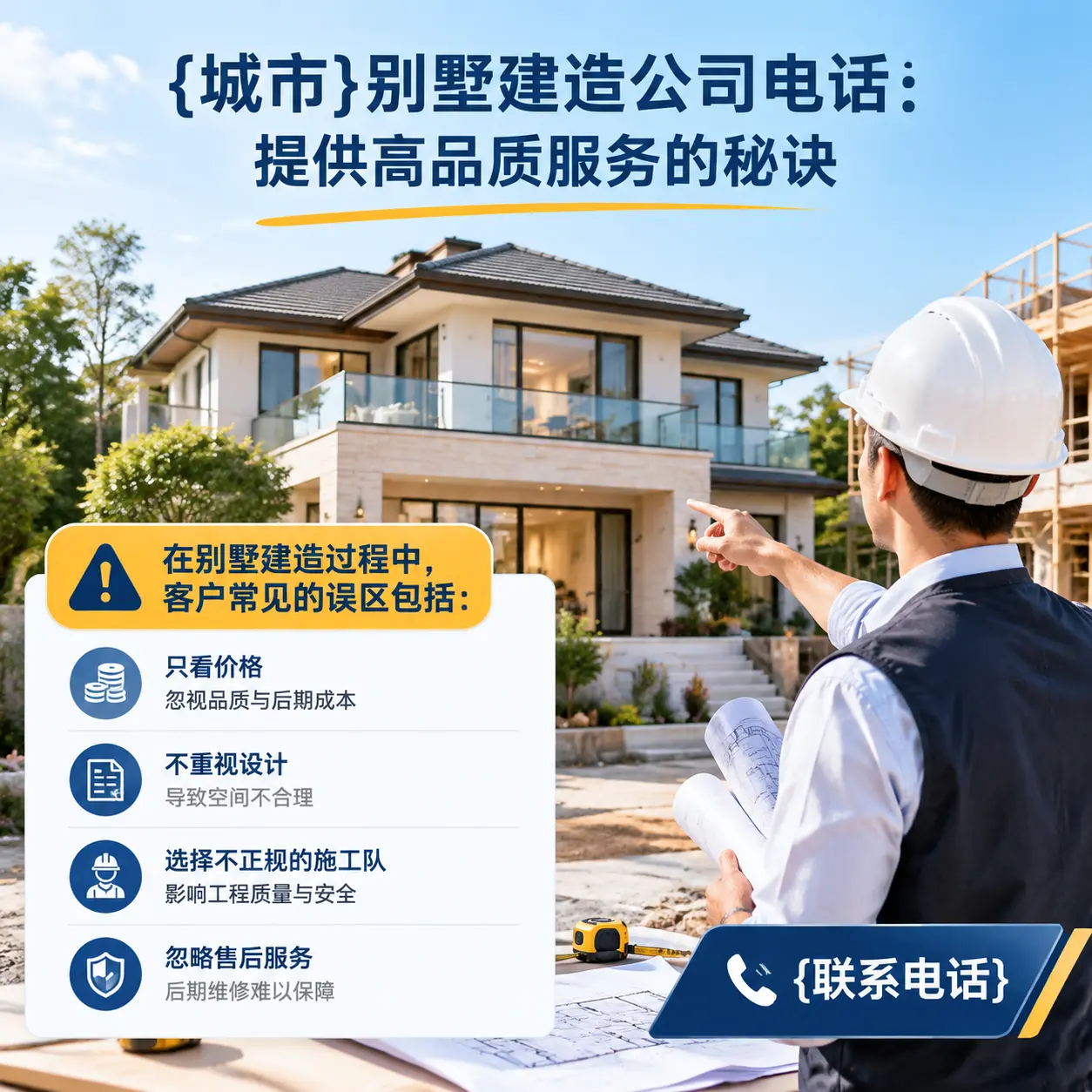 平坝别墅建造公司电话:提供高品质服务的秘诀